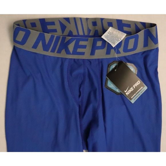 Nike Pro 709450 480 Men' s Sz XL Blue Gamme Hypercool Compression Tights $65 - Picture 2 of 8
